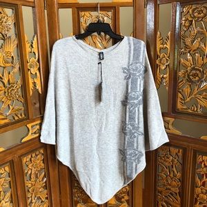 Beryll Cashmere Rose Knit Poncho